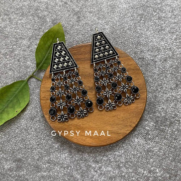 Black Intricate Jewellery Set